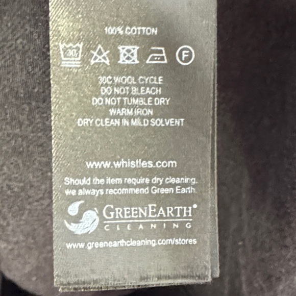 Whistles Rosanna Denim Shirt Dress or Shacket Washed Black 8 UK Designer 🖤 - Picture 4 of 10